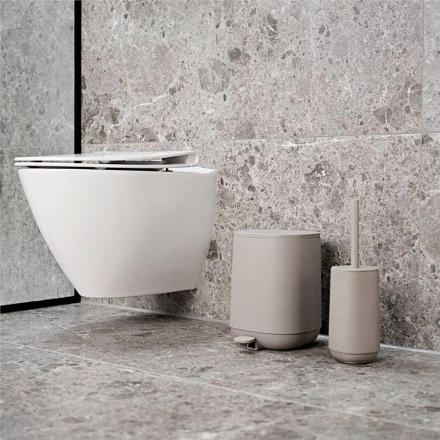 Time Pedallı Çöp Kovası 3 L Beton Gri