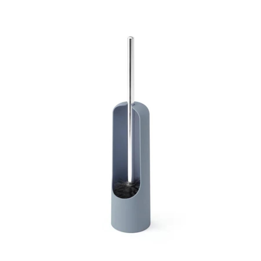 Touch Klozet Fırçası Gri Mavi 43x9 cm