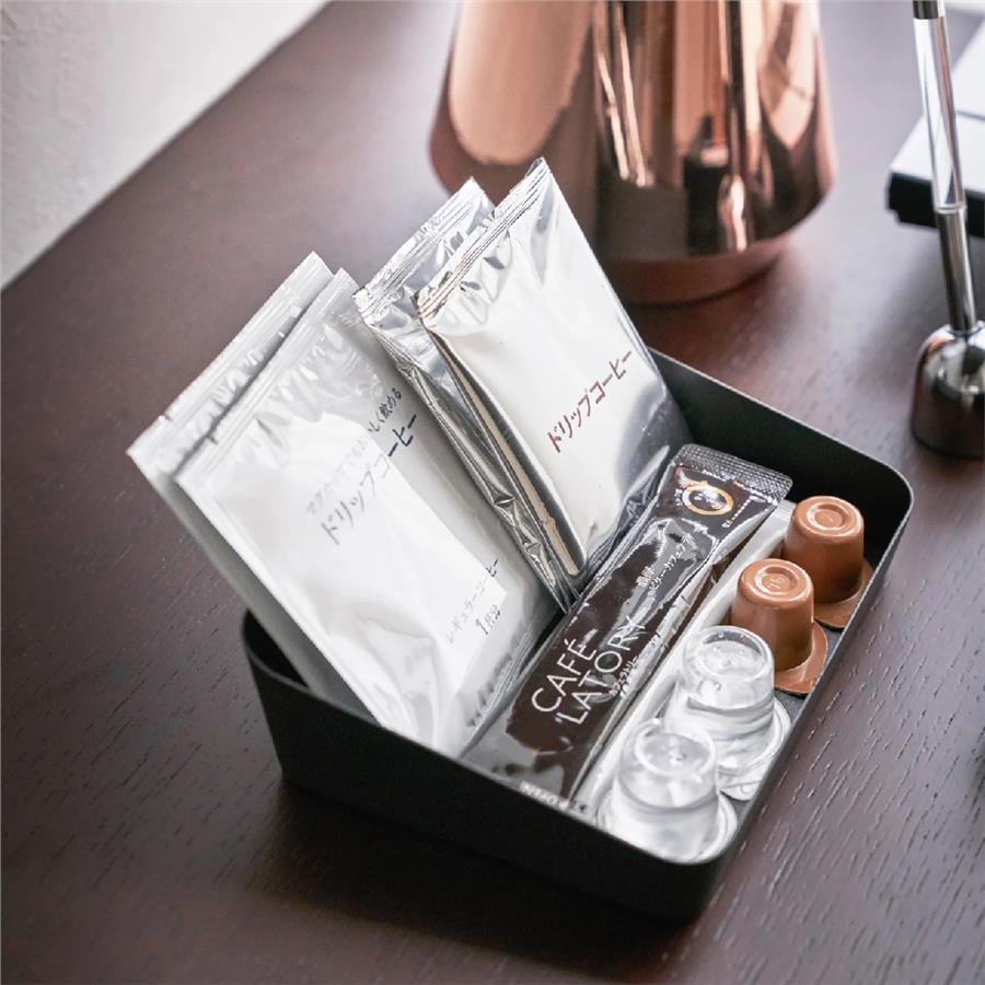 Tower Buklet Tepsisi Geniş Siyah