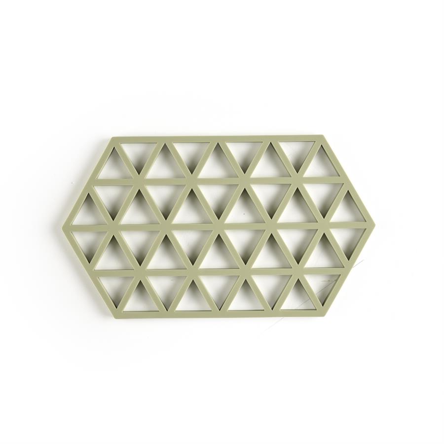 Üçgenler Silikon Altıgen Büyük Nihale  Matcha Yeşili  24x14x0,9 cm