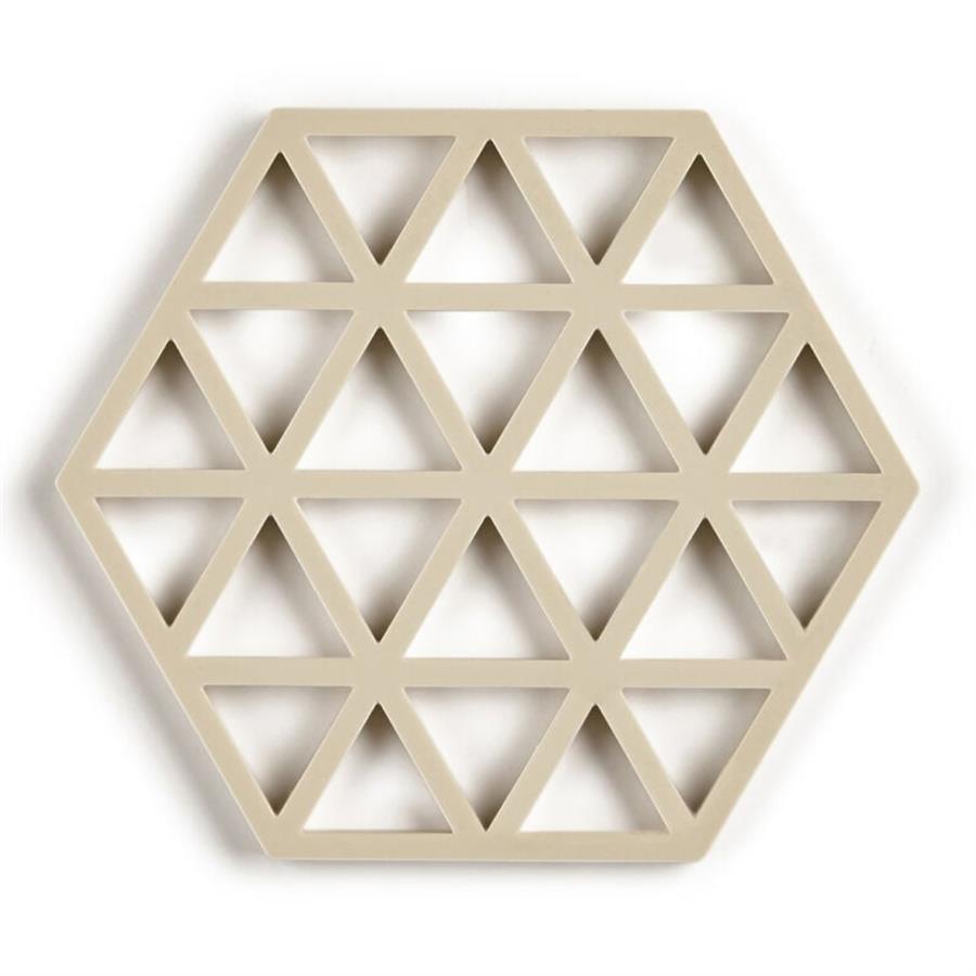 Üçgenler Sehpa Altı Bej 16x14x0.9 cm
