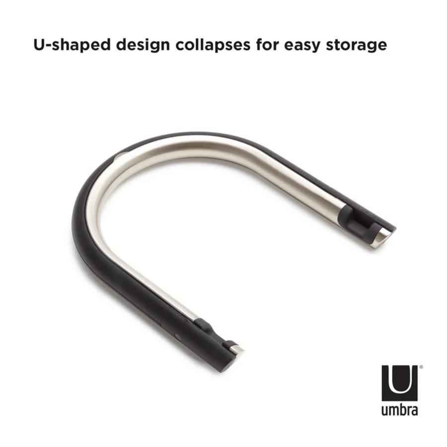 Udock Tablet Tutucu Siyah/Nikel 13 x 16 x 2 cm