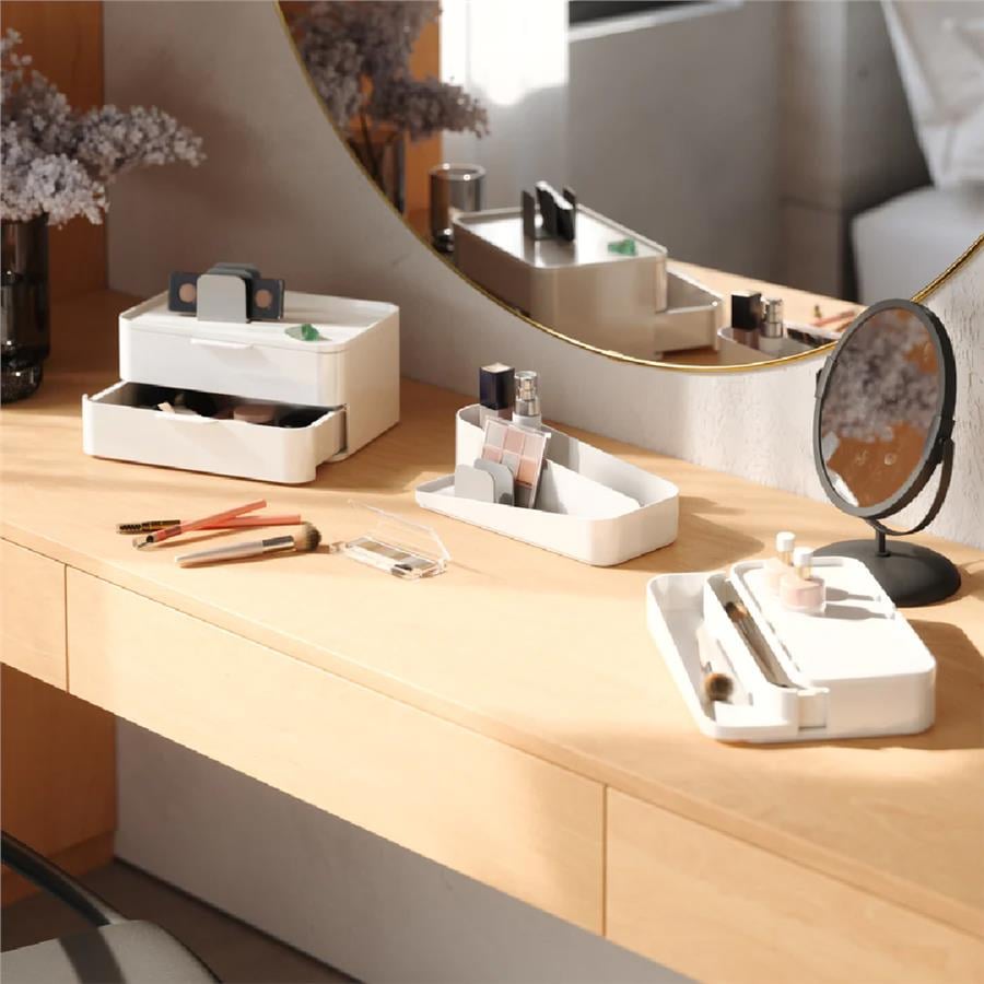 Umbra Glam Büyük Organizatör Beyaz/Gri