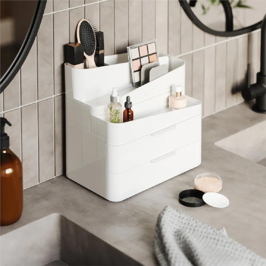Umbra Glam Büyük Organizatör Beyaz/Gri