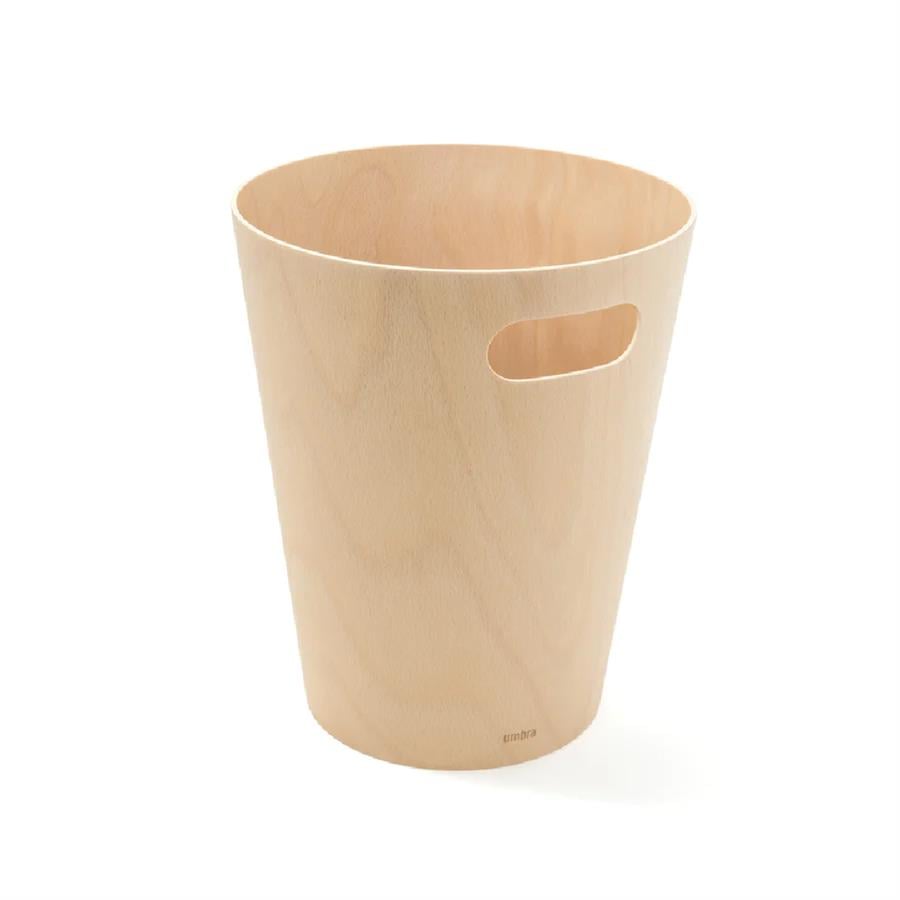 Umbra Woodrow Çöp Kovası 2 Galon (7,5 L) Kapasiteli Doğal Renk