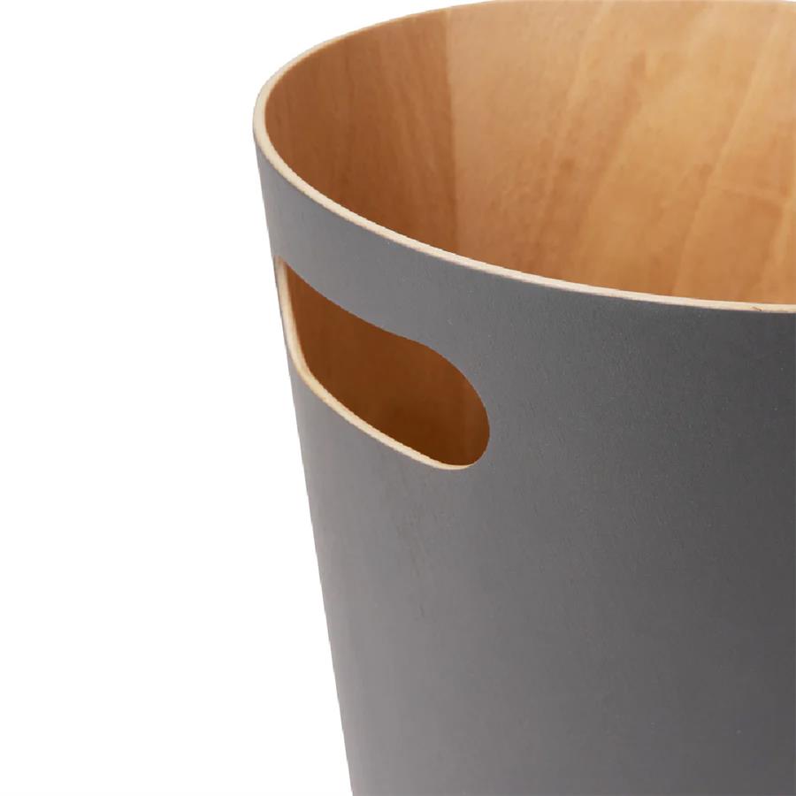 Umbra Woodrow Çöp Kovası 2 Galon (7,5 L) Kapasiteli Doğal Komür