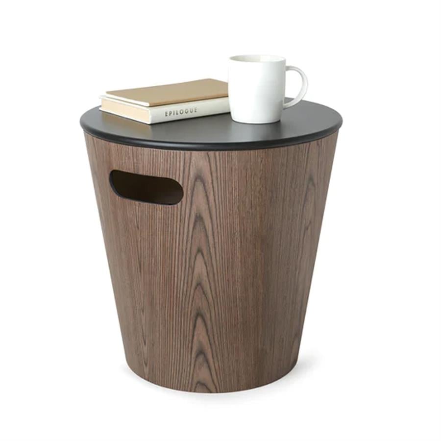 Woodrow Siyah Tabure Ve Saklama Kovası