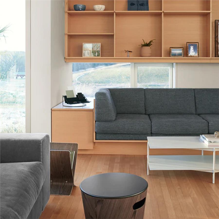 Woodrow Siyah Tabure Ve Saklama Kovası