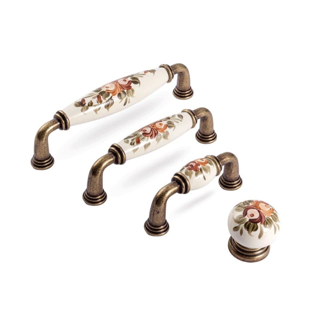 Y 207 Antik Gül Desen Porselen Kulp