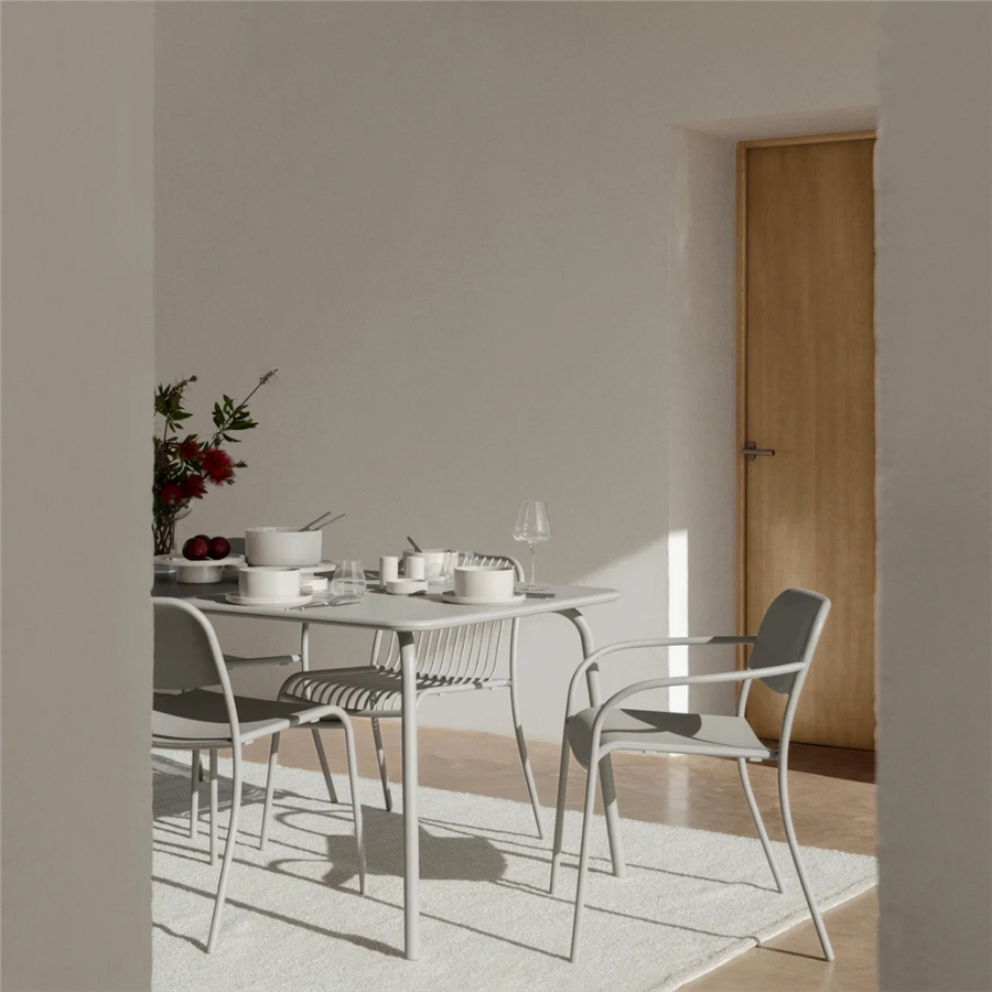 YUA Yemek Masası İpek Grisi 180x90 cm