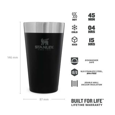 0.47 Lt Adventure Vakumlu Soğuk Içecek Bardağı Siyah