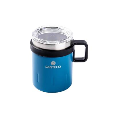 024-01-Mavi Çift Katmanlı Paslanmaz Çelik Termos Bardak 350Ml