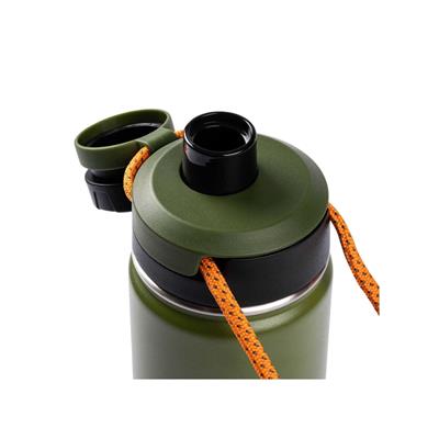 024-01-Yeşil Çift Katmanlı  Paslanmaz Çelik Termos Su Şişesi 500Ml