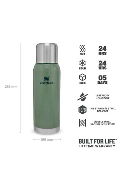 Stanley Adventure Vakumlu Termos 1 Lt - Yeşil
