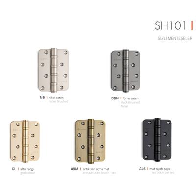 10 cm Yönsüz Menteşe 4 Bilyalı 3 mm Füme Renk