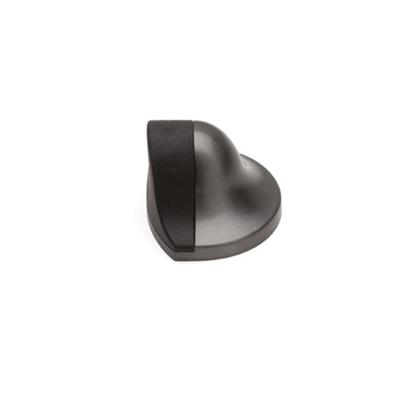 1000 Kapı Stoperi Yapışkanlı/Vidalı Füme-Siyah Plastik Renk Çap 35x45 mm 