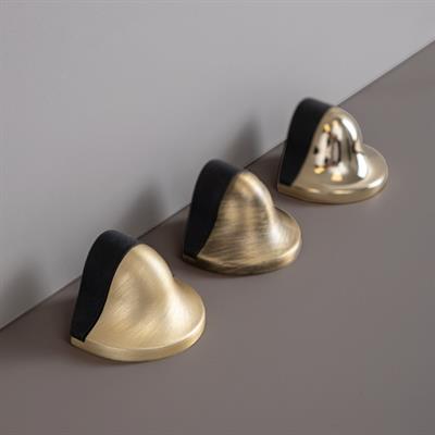 1000 Kapı Stoperi Yapışkanlı/Vidalı Siyah-Siyah Plastik Renk Çap 35x45 mm 