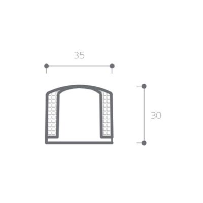 1005 Kapı Stoperi Yapışkanlı/Vidalı Rose-Siyah Plastik Renk Çap 35 mm