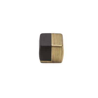 1015 Kapı Stoperi Yapışkanlı/Vidalı Antik-Siyah Plastik Renk Çap 34 mm 