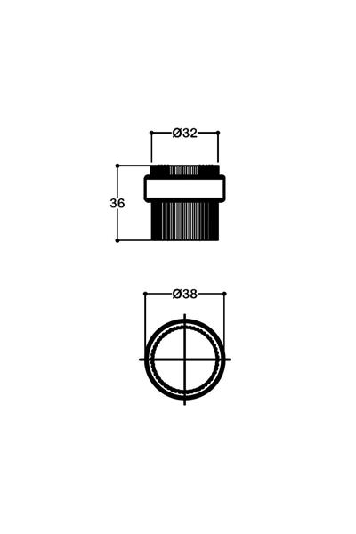 1016 Kapı Stoperi Yapışkanlı/Vidalı Gold Renk Çap 38 mm 