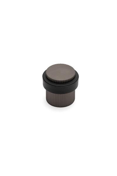 1016 Kapı Stoperi Yapışkanlı/Vidalı Füme Renk Çap 38 mm 