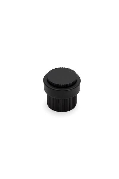 1016 Kapı Stoperi Yapışkanlı/Vidalı Siyah Renk Çap 38 mm 