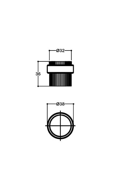 1017 Kapı Stoperi Yapışkanlı/Vidalı Antik Renk Çap 32 mm 