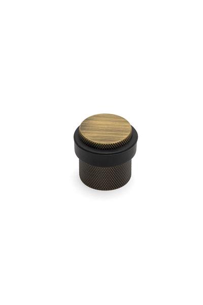 1017 Kapı Stoperi Yapışkanlı/Vidalı Antik Renk Çap 32 mm 