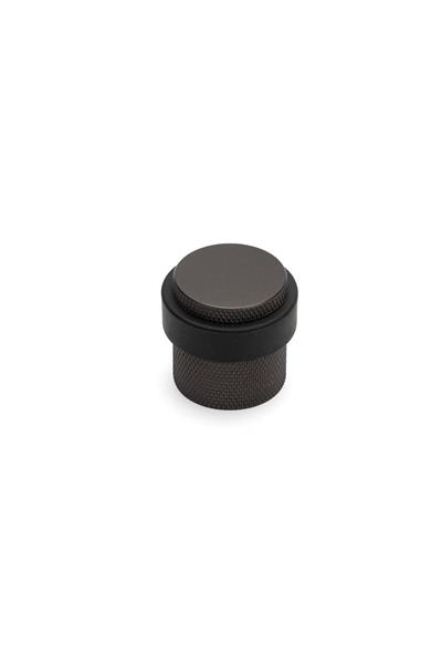 1017 Kapı Yapışkanlı/Vidalı Stoperi Füme Çap 32 mm 
