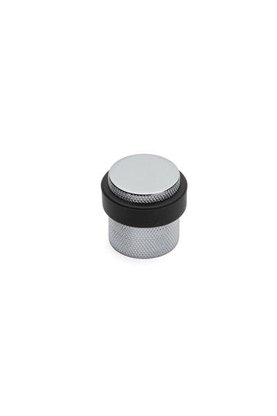 1017 Kapı Stoperi Yapışkanlı/Vidalı Krom Renk Çap 32 mm 
