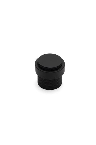 1017 Kapı Stoperi Yapışkanlı/Vidalı Siyah Renk Çap 32 mm 