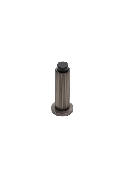 1018 Duvara Monte Kapı Stoperi Vidalı Füme Renk Çap 32 mm 