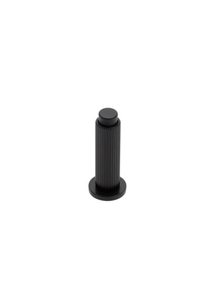 1018 Duvara Monte Kapı Stoperi Vidalı Siyah Renk Çap 32 mm 