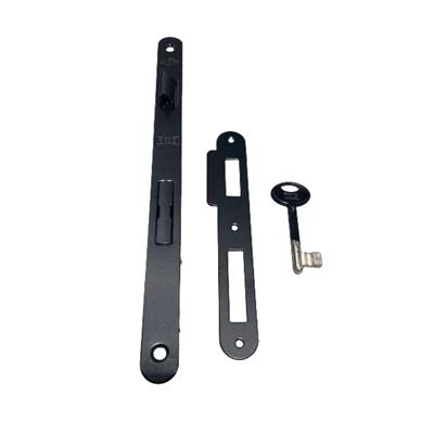 141 Kale İç Kapı Gömme Kilidi Oval Oda Tipi 45 mm Siyah