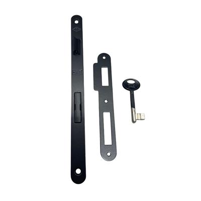 141 Kale İç Kapı Gömme Kilidi Oval Oda Tipi 45 mm Siyah