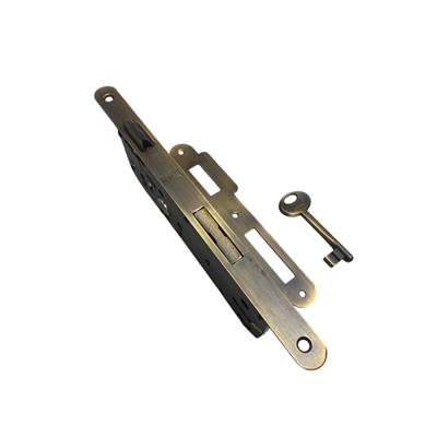 141 Kale İç Kapı Gömme Kilidi Oval Oda Tipi 45 mm Antik