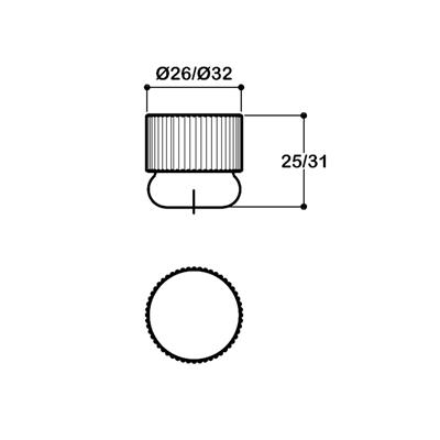 1478 Tek Delikli Düğme Kulp