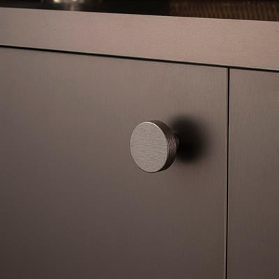 1910 Tek Delikli Düğme Kulp Kalaylı Siyah Saten Renk Çap 38 mm