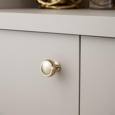 1915 Tek Delikli Düğme Kulp Altın Renk Çap 32 mm