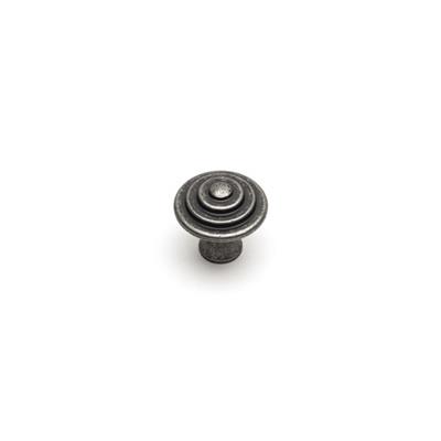 1935 Tek Delikli Düğme Kulp Antik Gümüş Renk Çap 32 mm