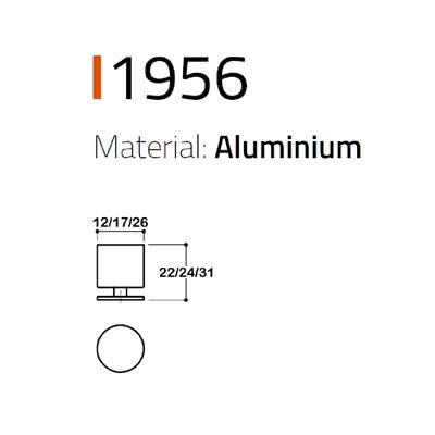 1956 Tek Delikli Düğme Kulp Antik Renk