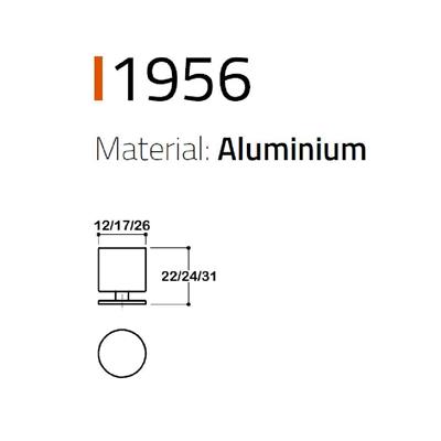 1956 Tek Delikli Düğme Kulp Altın Renk