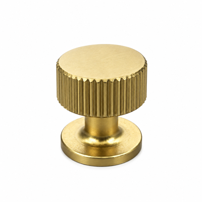 1975 Tek Delikli Düğme Kulp Altın Saten Renk Çap 26 mm