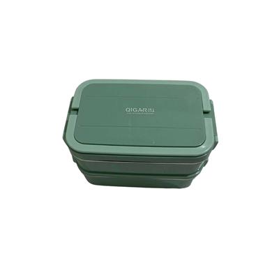 2 Katlı 3 Bölmeli Çatal Kaşıklı Paslanmaz Çelik Yemek Tşıma Kabı 1.65 L