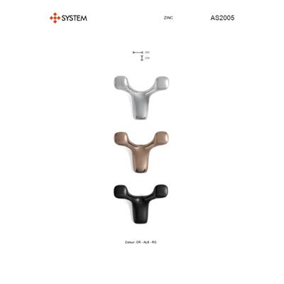 2005 Duvara Monte Portmanto Askılığı Siyah Renk Çap 80 Mm