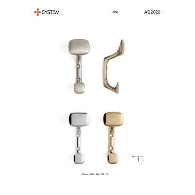 2020 Duvara Monte Portmanto Askılığı Antik Renk Çap 46 Mm