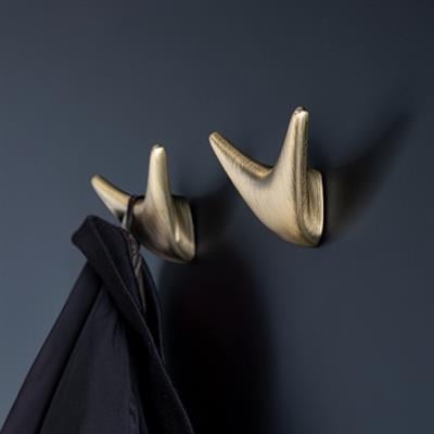 2025 Duvara Monte Portmanto Askılığı Antik Renk Çap 91 Mm