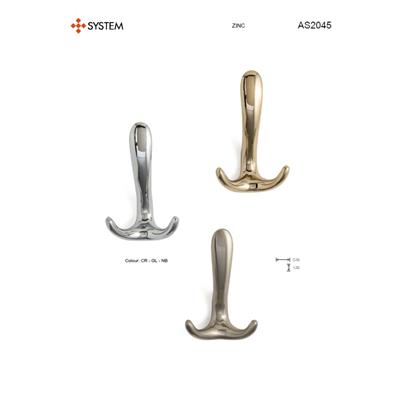 2045 Duvara Monte Portmanto Askılığı Saten Renk Çap 78 Mm