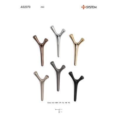 2070 Duvara Monte Portmanto Askılığı Krom Renk Çap 77 Mm