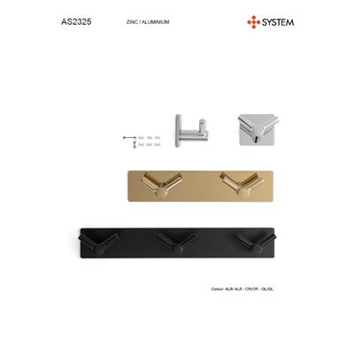 2325 System Yapışkanlı Askı Siyah 255 Mm